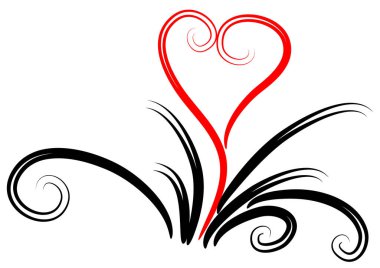 Çiçek elementinin vektör illüstrasyonu