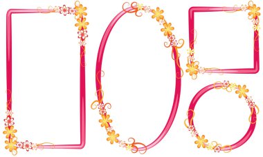 Çiçek arkaplanının vektör çizimi