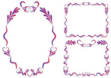 Çiçekli siyah vektör çerçevesi