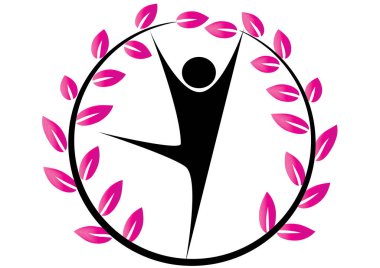 Bir kadının siluetinin vektör çizimi