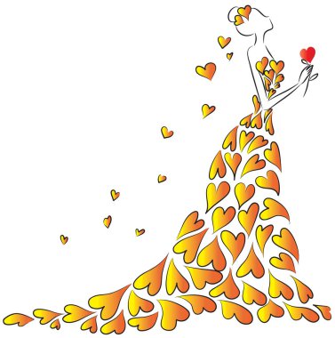 Güzel bir sonbahar arkaplanının vektör çizimi