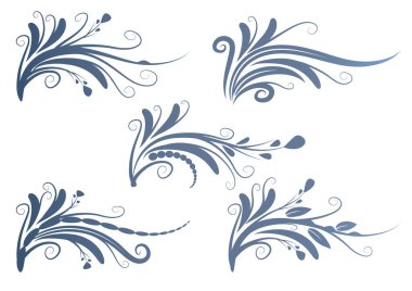 Çiçekli çiçek süsü.