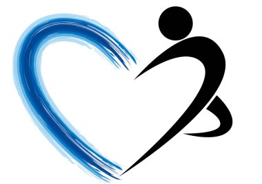 Bir kalbin vektör illüstrasyonu