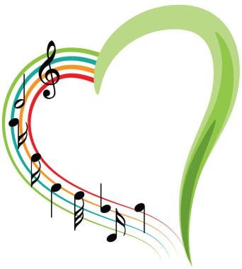 Bir müzik notasının vektör çizimi