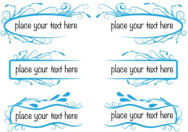 Vektör vintage çerçeveleri ve etiketleri kümesi