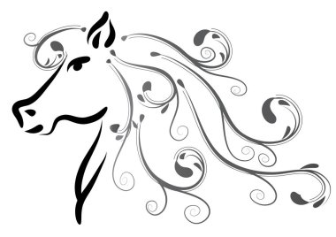 Taçlı bir dövmenin vektör çizimi