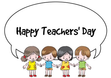 Çocuk günü kartı.