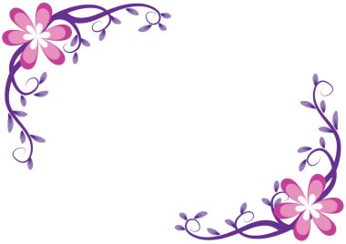 Çiçek arkaplanının vektör çizimi