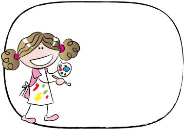 Bir kız ve bir erkek çocuğu.