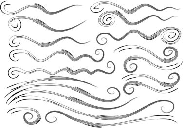 vektör kaligrafik tasarım ögeleri kümesi