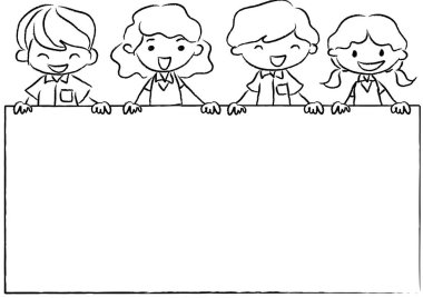 Bir grup öğrencinin çizimi