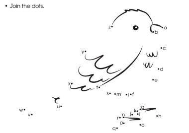 Bir kuşun vektör çizimi