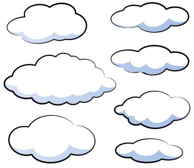 bulut simgeleri dizisi