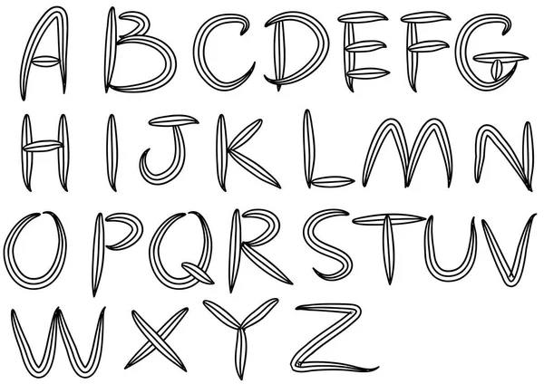 Ensemble Vectoriel Lettres — Image vectorielle