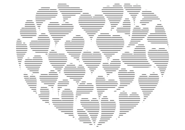 Vektorová Ilustrace Tvaru Srdce — Stockový vektor