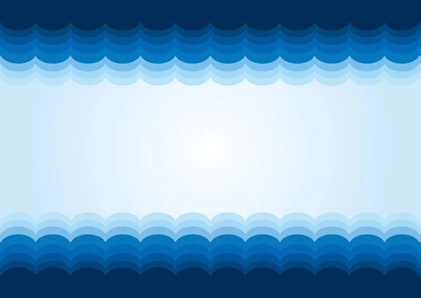 Vector Illustration Waves Sea Wave — Stock Vector