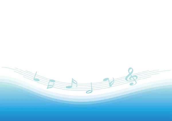 音楽的背景のベクトル図 — ストックベクタ