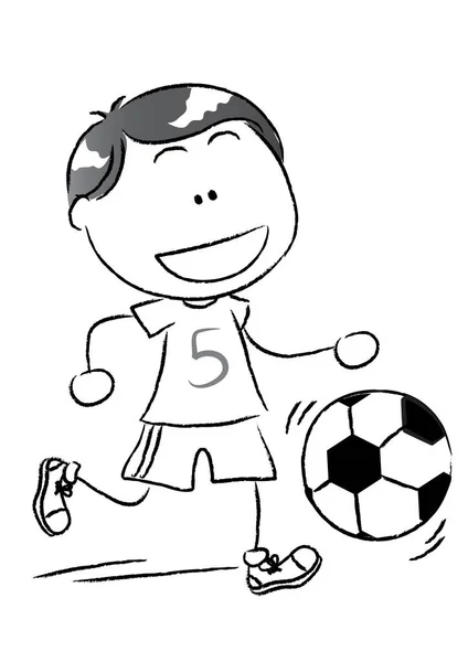 Illustration Vectorielle Footballeur — Image vectorielle