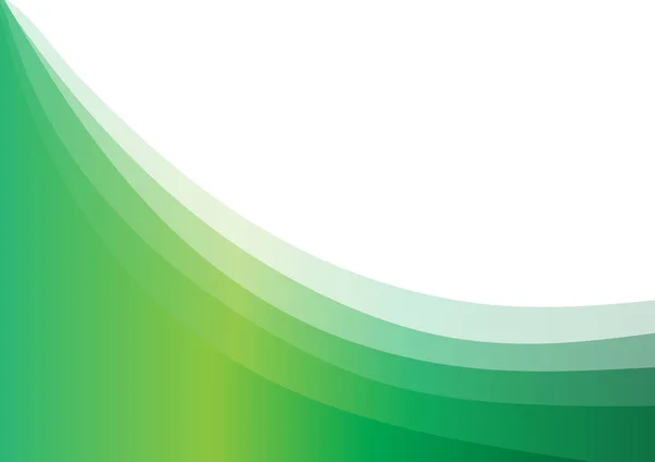 Fond Abstrait Vert Avec Vagues — Image vectorielle