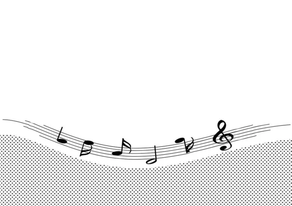 Ilustración Vectorial Notas Musicales — Archivo Imágenes Vectoriales