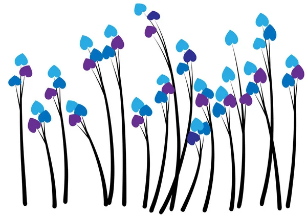 Vektorillustration Eines Hintergrundes Mit Blumen — Stockvektor