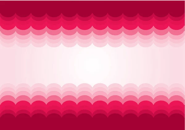 Векторный Розовый Белый Фон Абстрактными Волнами — стоковый вектор