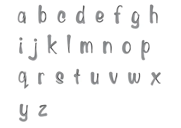 Vektoralphabet Handgezeichnete Buchstaben — Stockvektor