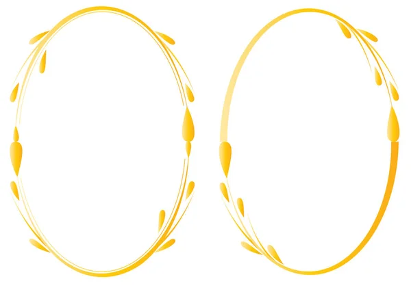 Vektor Illustration Eines Satzes Gelber Und Schwarzer Kopfhörer — Stockvektor