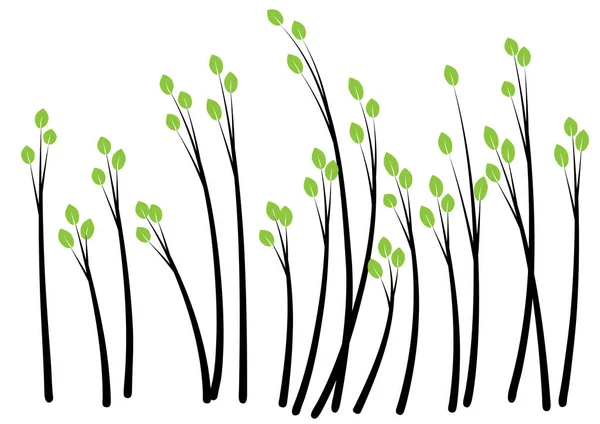 Vektorová Ilustrace Jarních Květin — Stockový vektor