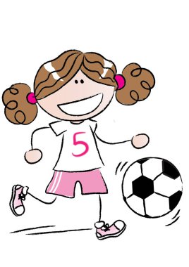 Bir futbolcunun çizimi