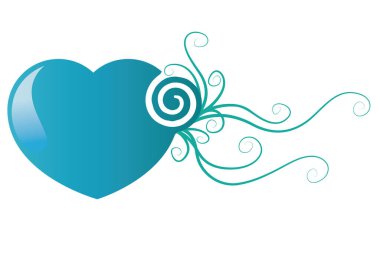 Bir kalbin vektör illüstrasyonu