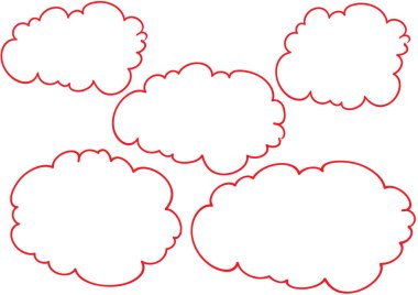 Konuşma balonunda bulut kümesi