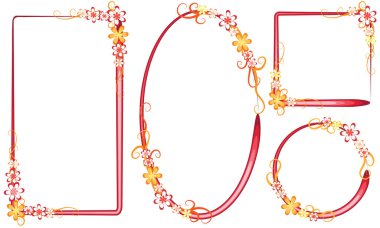 Çiçek arkaplanının vektör çizimi