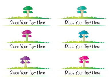 Farklı ağaç ve bitki çeşitleri.