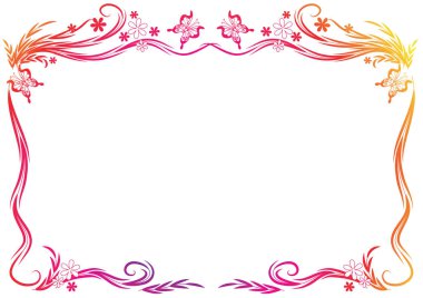 Çiçek arkaplanının vektör çizimi