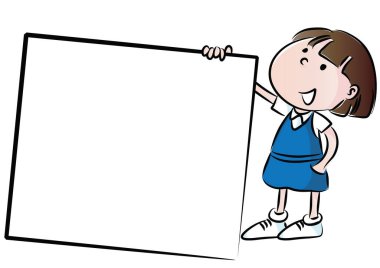 Boş bir okul yönetim kurulunun karikatür çizimi