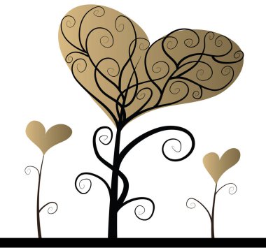 Bir kalbin vektör illüstrasyonu