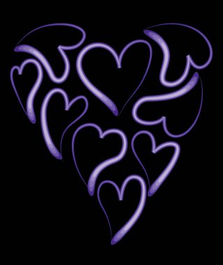 Bir kalbin vektör illüstrasyonu