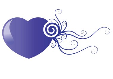 Bir kalbin vektör illüstrasyonu