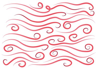 kaligrafik tasarım elementlerinin vektör kümesi