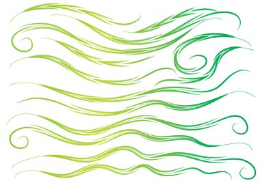 vektör soyut dalgalar kümesi