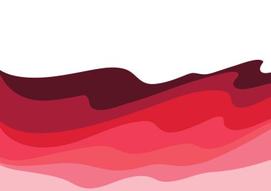 Kırmızı ve siyah ve beyaz bayrağın vektör çizimi