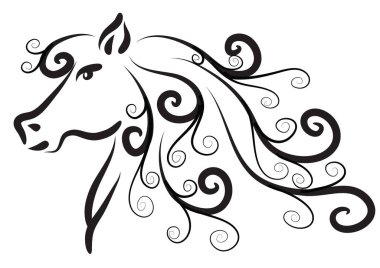 Güzel bir çiçek süslemesinin vektör çizimi