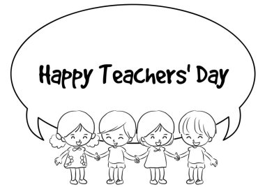 Çizgi film karakterleriyle mutlu yıllar.