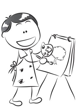 çocuk resimleme için boyama kitabı