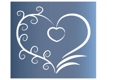 Bir kalbin vektör illüstrasyonu