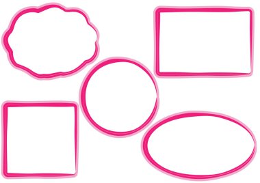 Metnin için kağıt çerçeveler