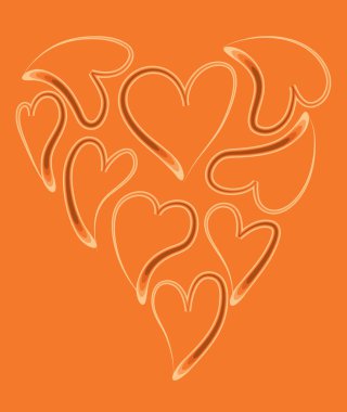 Bir kalbin vektör illüstrasyonu