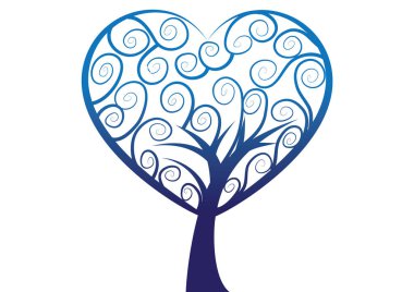 Kalp şeklinde bir ağaç