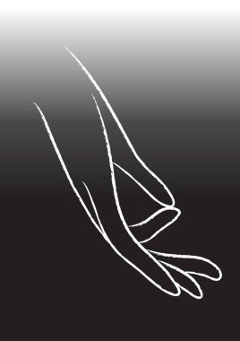 Tek izole edilmiş el çizilmiş simgenin vektör çizimi